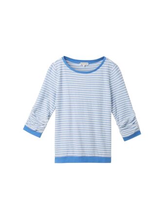striped jacquard sweatshirt