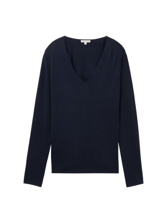 sweater basic v-neck