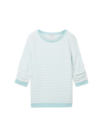 striped jacquard sweatshirt