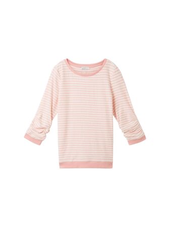 striped jacquard sweatshirt