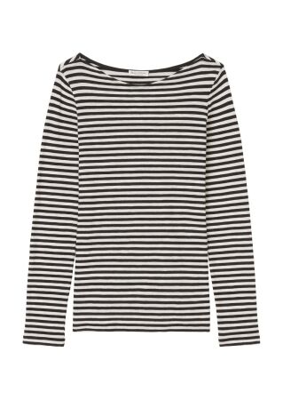 T-shirt, long sleeve, boat neck, st