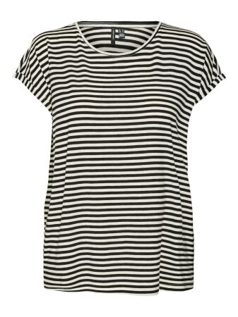 VMAVA PLAIN SS TOP STRIPE GA JRS  N