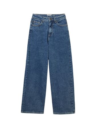 wide leg denim pants
