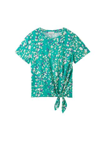 printed knot T-Shirt