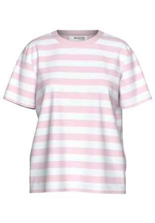 SLFESSENTIAL SS STRIPED BOXY TEE NO