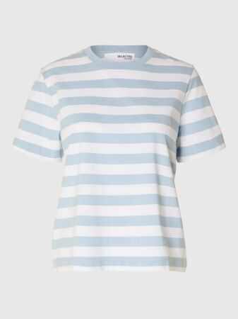 SLFESSENTIAL SS STRIPED BOXY TEE NO