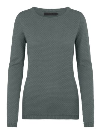 VMCARE STRUCTURE LS O-NECK BLOU NOO