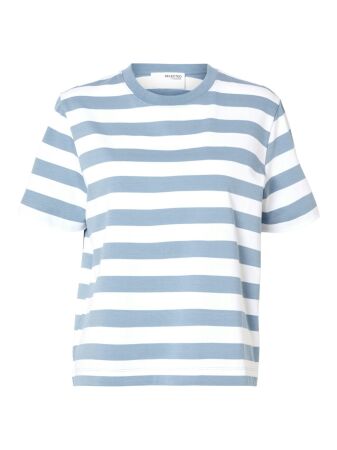 SLFESSENTIAL SS STRIPED BOXY TEE NO