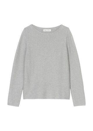 Pullover, longsleeve, boat neck