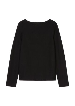 Pullover, longsleeve, boat neck