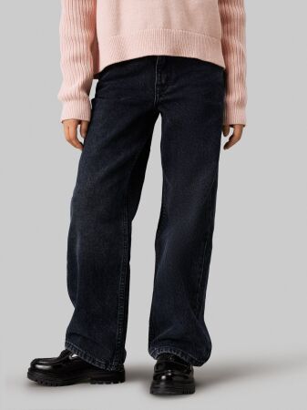 HR WIDE LEG BLUE BLACK RGD DENIM