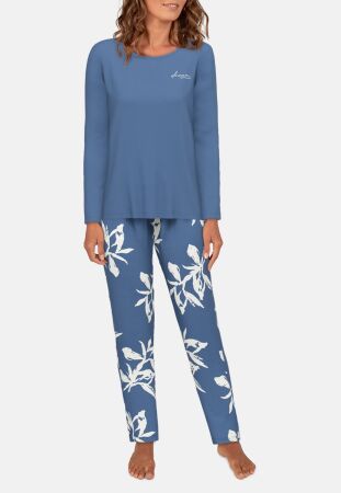 Pyjama, Rundhals, offen