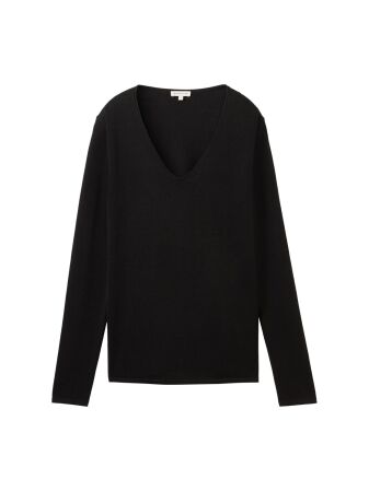 sweater basic v-neck