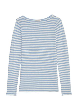 T-shirt, long sleeve, boat neck, st