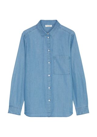 Blouse, casual fit, kent collar, lo