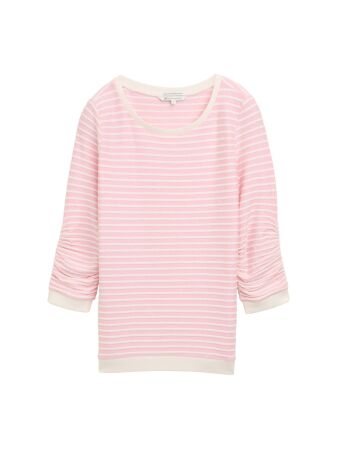 striped jacquard sweatshirt