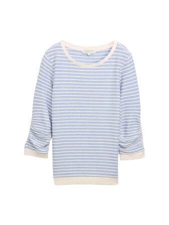 striped jacquard sweatshirt
