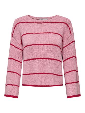 ONLGEENA 7/8 STRIPE O-NECK KNT