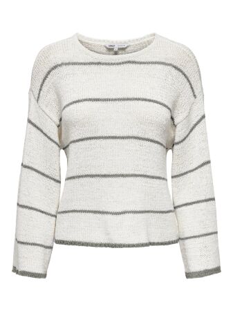 ONLGEENA 7/8 STRIPE O-NECK KNT