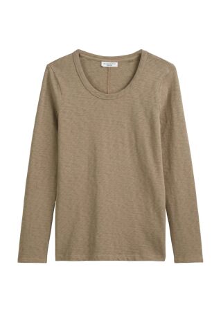 T-shirt, LSL, Roundneck, Slubqualit