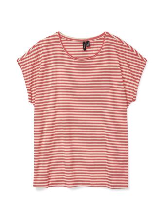 VMAVA PLAIN SS TOP STRIPE GA JRS  N