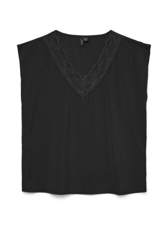 VMSAFA SL V-NECK LACE TOP WVN GA NO
