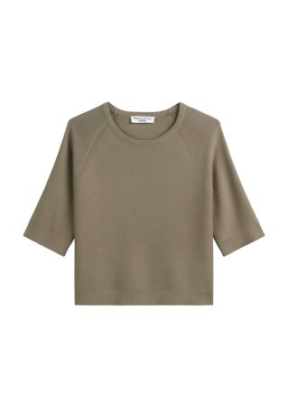 Knit Pullover, Short Sleeve, Round