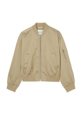 Blouson, knitted details, zipper po