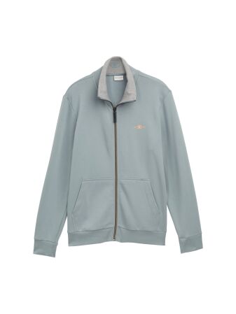 printed stand-up sweat jacket