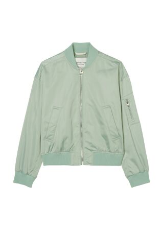 Blouson, knitted details, zipper po