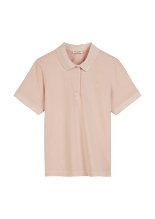 Polo-shirt, short-sleeve, flat knit