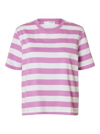 SLFESSENTIAL SS STRIPED BOXY TEE NO