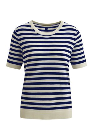 STRIPED HALF SLV PULLOVER