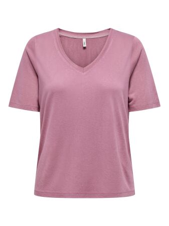 ONLELISE S/S V-NECK TOP JRS NOOS