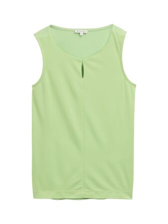 Top fabric mix crew neck