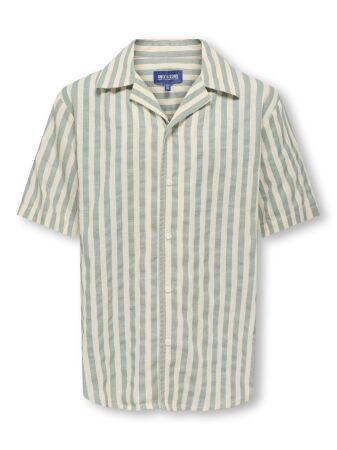 OSJMATTIE SS STRIPED SHIRT WVN