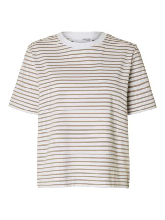 SLFESSENTIAL SS STRIPED BOXY TEE NO