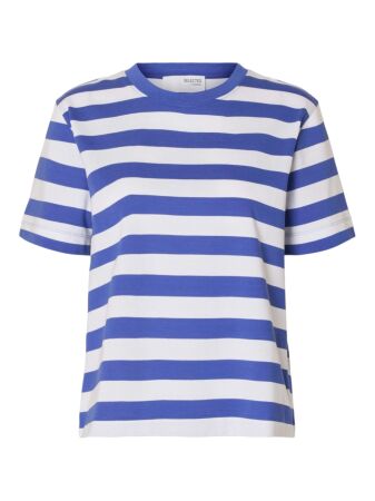 SLFESSENTIAL SS STRIPED BOXY TEE NO