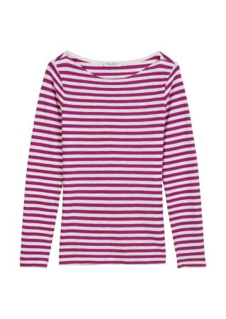 T-shirt, long sleeve, boat neck, st