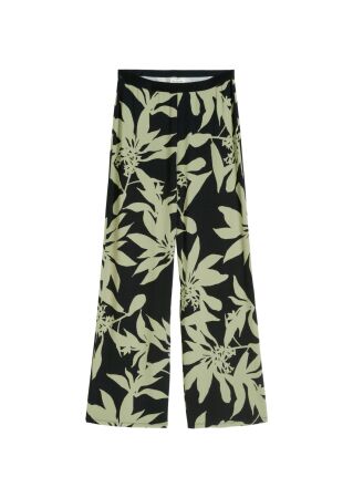 Jersey pants, wide leg, AOP
