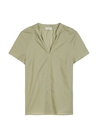 Blouse, v-neck, short sleeved, femi