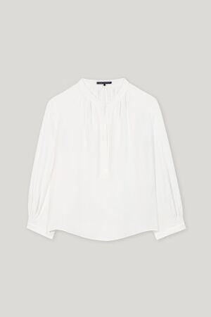 Tunika-Bluse aus Seiden-Mix