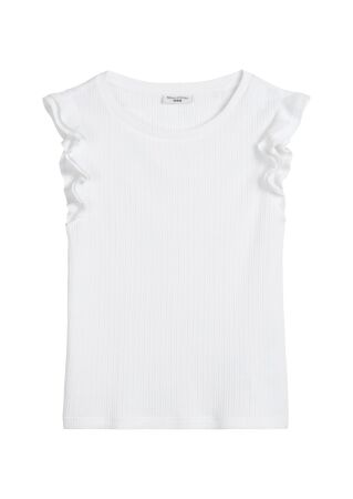 T-Shirt, SLL, Ruffles, Rib