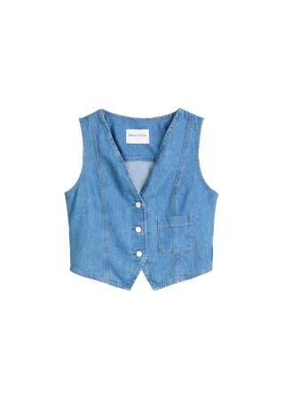 Denim Indoor Vests, Relaxed, Pocket