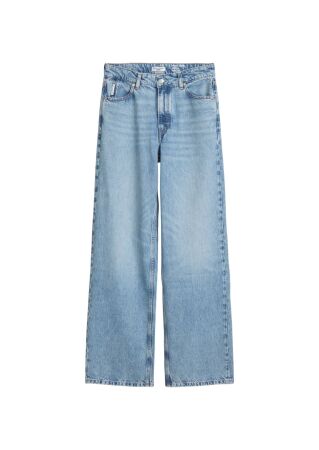 Denim Trousers, High Waist, Wide Le
