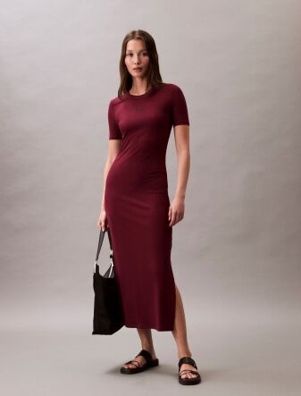 A - MODAL RIB SS DRESS