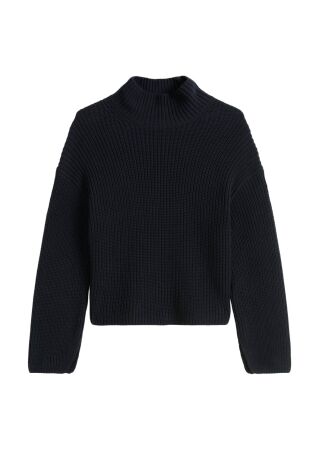 Pullover, longsleeve, stand-up coll