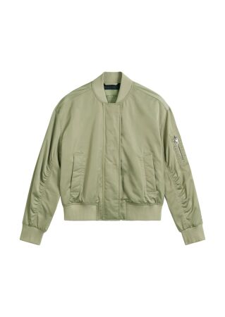 Blouson, knitted details, contrast