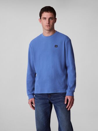 LS WAFFLE BADGE CREWNK TEE