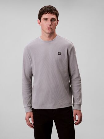 LS WAFFLE BADGE CREWNK TEE
